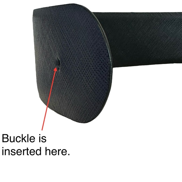 Salvatore Ferragamo Reversible Leather Belt Strap Oxford Blue and Black Size 32 - Picture 10 of 16